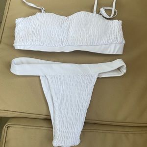 White swim suit